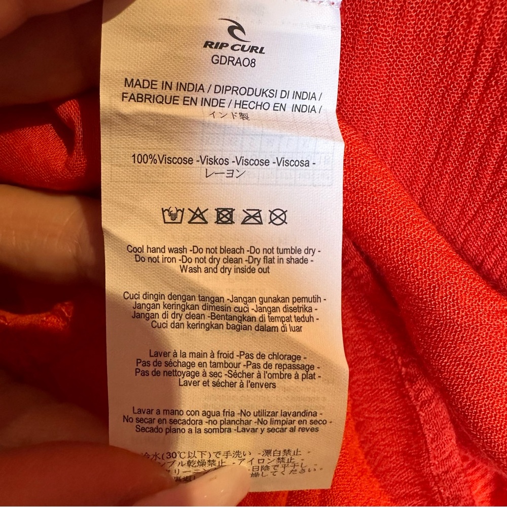 Rip Curl Orange Mini Dress - Picture 8 of 9